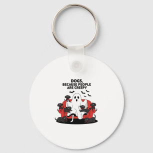 Spooky Halloween Dog Spooky Ghost 23 Sleutelhanger