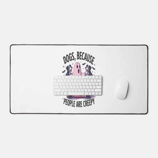 Spooky Halloween Dog Spooky Ghost (2) Bureaumat (Keyboard & Muis)