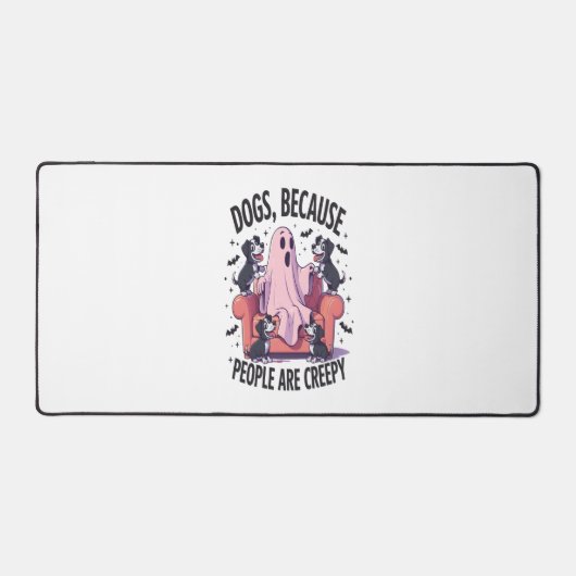 Spooky Halloween Dog Spooky Ghost (2) Bureaumat (Voorkant)