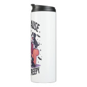 Spooky Halloween Dog Spooky Ghost (2) Thermosbeker (Geroteerd rechts)