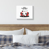 Spooky Halloween Dog Spooky Ghost Canvas Afdruk (Insitu (Slaapkamer))
