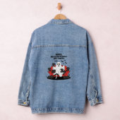 Spooky Halloween Dog Spooky Ghost Denim Jacket (Hangar)
