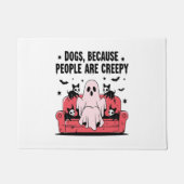 Spooky Halloween Dog Spooky Ghost Png 2 Deurmat (Voorkant)