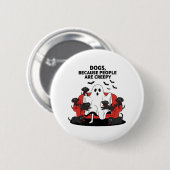 Spooky Halloween Dog Spooky Ghost Ronde Button 5,7 Cm (Voorkant /achterkant)