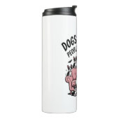Spooky Halloween Dog Spooky Ghost Thermosbeker (Gedraaid links)