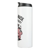 Spooky Halloween Dog Spooky Ghost Thermosbeker (Geroteerd rechts)