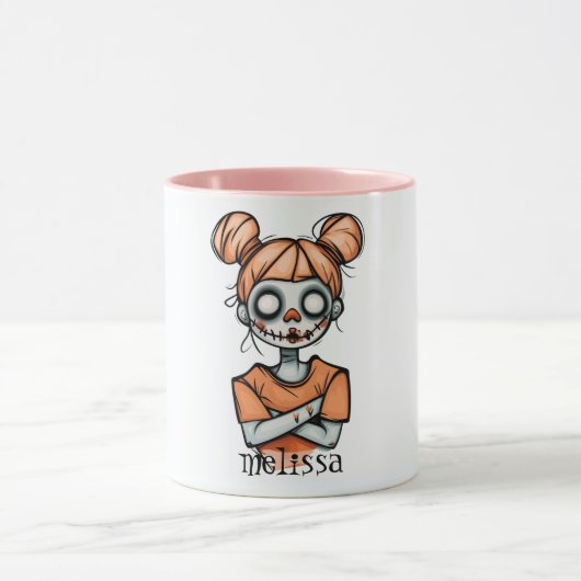 Spooky Halloween Doll Mok (Midden)