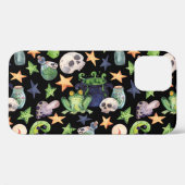Spooky Halloween: donker handgetekend patroon. Case-Mate iPhone Case (Achterkant (horizontaal))