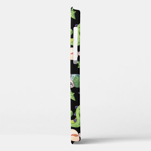 Spooky Halloween: donker handgetekend patroon. Case-Mate iPhone Case (Achterkant / Links)