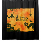 Spooky Halloween Douchegordijn Decor (Voorkant)