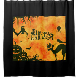 Spooky Halloween Douchegordijn Decor