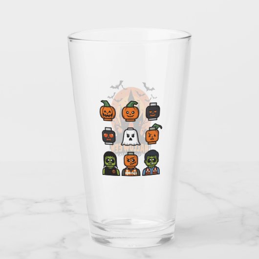 Spooky Halloween Drink Glass Design Glas (Voorkant)