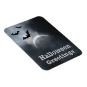 Spooky Halloween Eclipse Greetings Magneet (Rechterzijde)