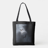 Spooky Halloween Eclipse Greetings Tote Bag (Achterkant)