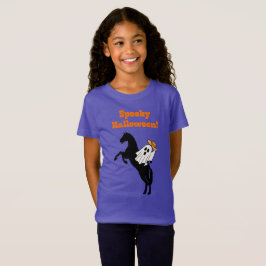 Spooky Halloween een paard is het gooien van een g T-shirt