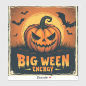 "Spooky Halloween Energy Drink | Big Ween Vintage Sticker (Vel)