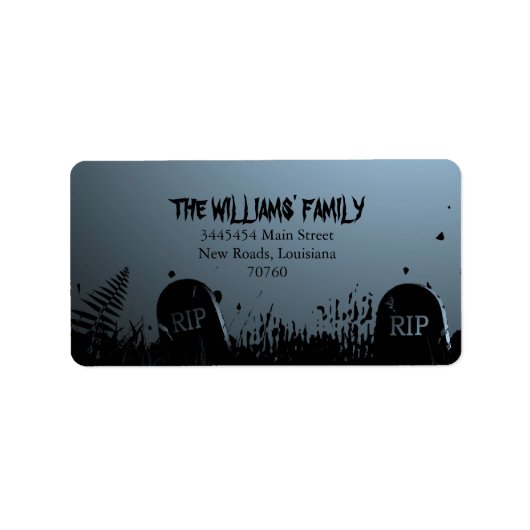 Spooky Halloween Etiket (Voorkant)