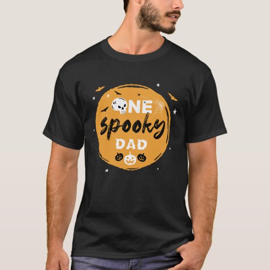 Spooky Halloween Family Matching Dad Trick Treat T-shirt (Voorkant)