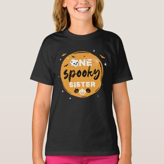 Spooky Halloween Family Matching Trick or treat T-shirt (Voorkant)