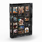 Spooky Halloween Family Photo Collage Lijst Fotoblokken (Links)