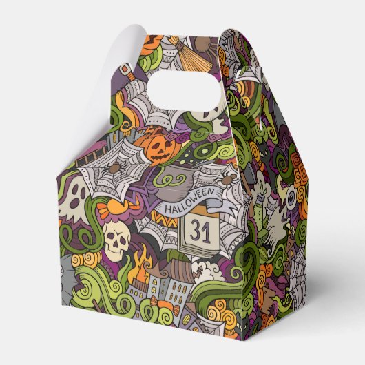 Spooky Halloween Favor Box Bedankdoosjes (Achterkant)