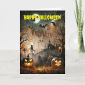Spooky Halloween Feestdagen Kaart (Voorkant)