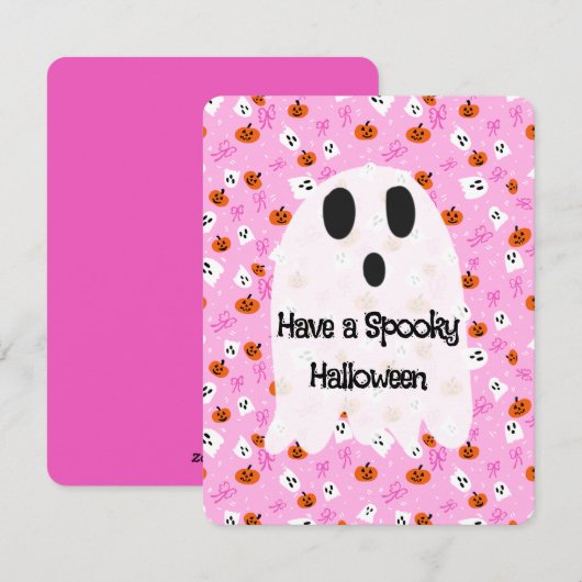 Spooky Halloween  Feestdagenkaart (Voorkant / Achterkant)