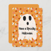 Spooky Halloween  Feestdagenkaart (Voorkant / Achterkant)