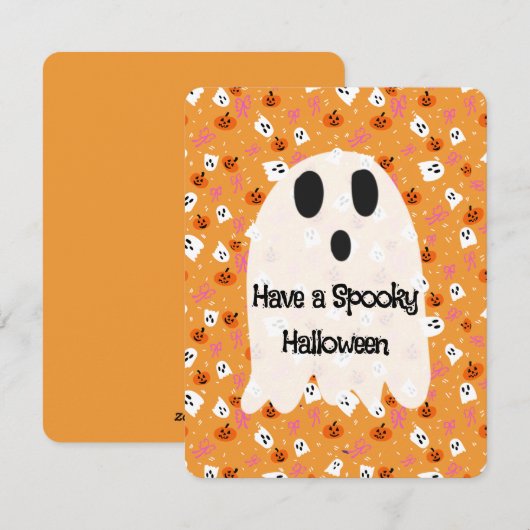 Spooky Halloween  Feestdagenkaart (Voorkant / Achterkant)