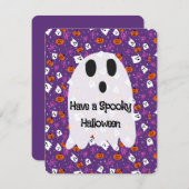 Spooky Halloween  Feestdagenkaart (Voorkant / Achterkant)