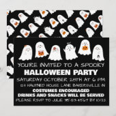 Spooky Halloween Feestuitnodiging Feestdagenkaart (Voorkant / Achterkant)