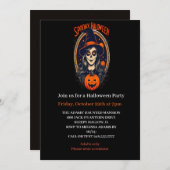 Spooky Halloween-feestuitnodiging Kaart (Voorkant / Achterkant)