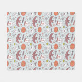 Spooky Halloween Fleece Deken (Voorkant (Horizontaal))