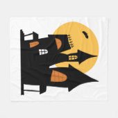 Spooky Halloween fleece deken (Voorkant (Horizontaal))