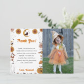 Spooky Halloween  foto Bedankkaart (Staand voorkant)