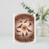 Spooky Halloween Fruit Bats (vliegende vossen) Briefkaart (Staand voorkant)