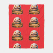 Spooky Halloween fun graphic personalised golf Fleece Deken (Voorkant)