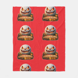 Spooky Halloween fun graphic personalised golf Fleece Deken