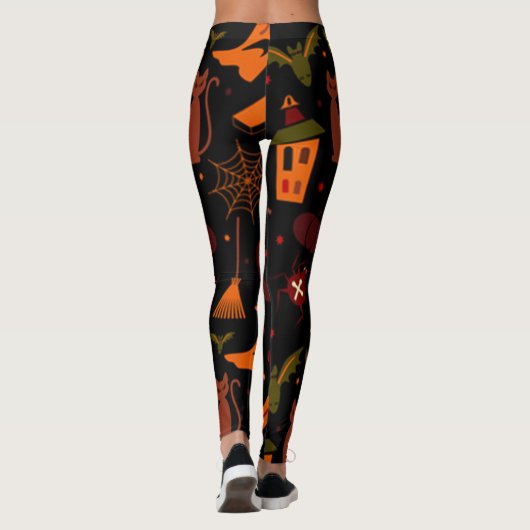 Spooky Halloween Fun Leggings (Achterkant)