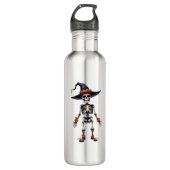 Spooky Halloween - Funny Skeleton Waterfles (Voorkant)