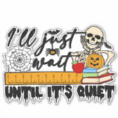 Spooky Halloween FUNNY Sticker (Voorkant)