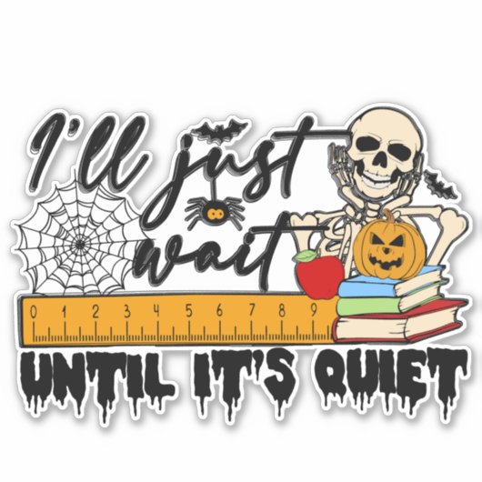 Spooky Halloween FUNNY Sticker (Voorkant)