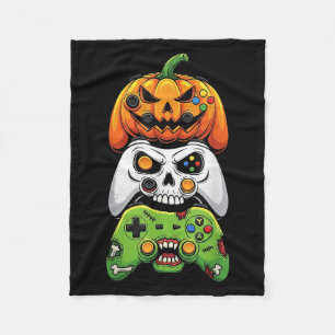 Spooky Halloween Gaming Controller Cadeaus voor Ma Fleece Deken