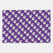 Spooky Halloween geest in 3 kleuren Inpakpapier Vel (Voorkant)