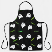 spooky Halloween geest Schort (Voorkant)