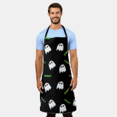 spooky Halloween geest Schort (Gedragen)