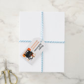Spooky Halloween geesten, en vleermuizen Cadeaulabel (Met Touw)