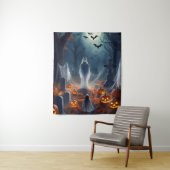 Spooky Halloween Geheime Begraafplaats Wandkleed (In situ)