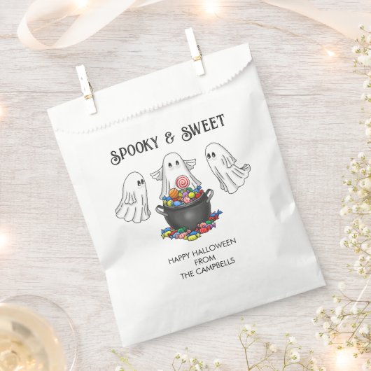 Spooky Halloween Ghost Bedankzakje (Geknipt)