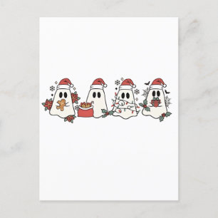 Spooky Halloween Ghost Christmas Lovers Uitnodiging Briefkaart